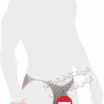 شورت مردانه اسلیپ تمام تور سفید