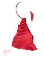لباس خواب زنانه ساتنی کوتاه قرمز SISENT
