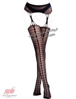 استوک زنانه فاق باز توری زنبوری طرحدار