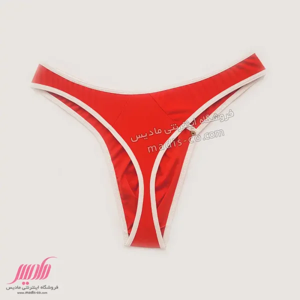 شورت مردانه استرینگ دکمه دار قرمز