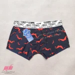 شورت مردانه نیم پا طرح سبیل