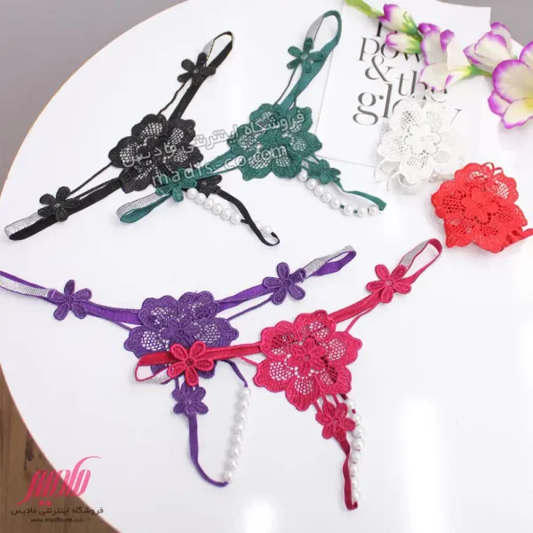 شورت زنانه لامبادا فاق مرواریدی