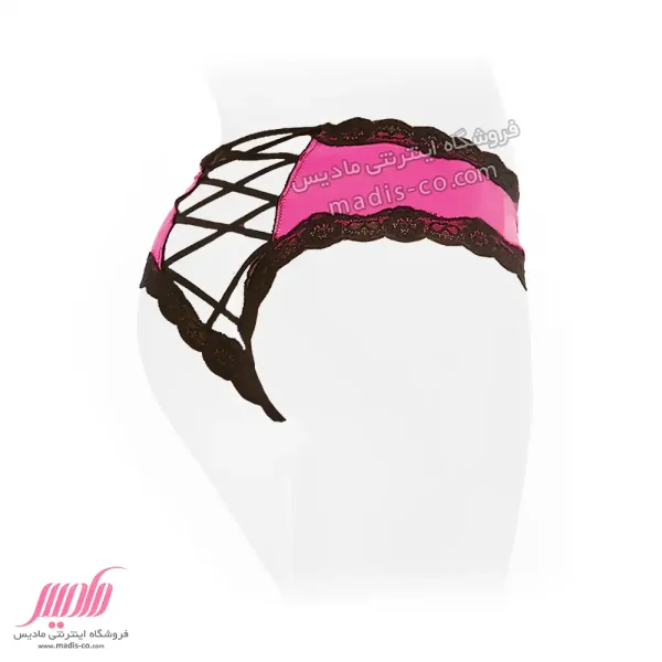 شورت زنانه جنیفری پشت ضربدری فاق باز