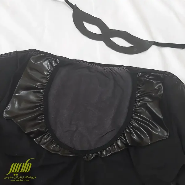 ست لباس خواب زنانه توری طرح گربه