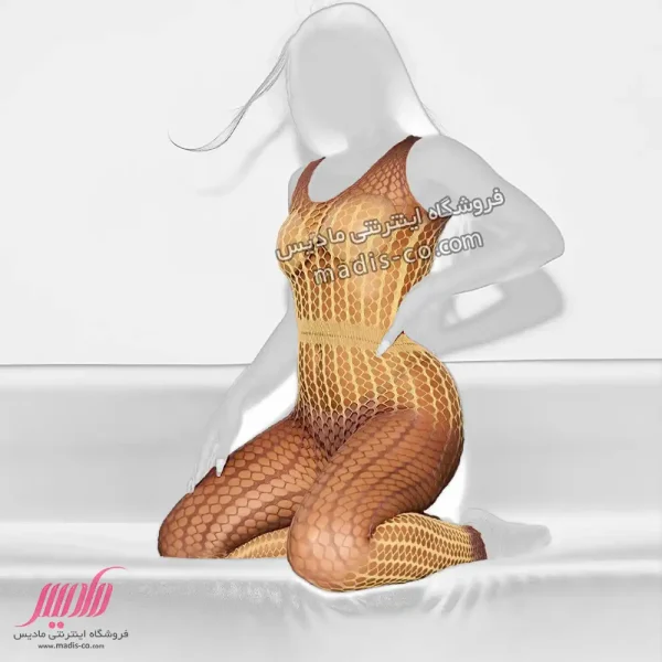 بادی زنانه آبرنگی زنبوری آستین حلقه