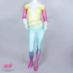 بادی زنانه آبرنگی هفت رنگ آستین دار