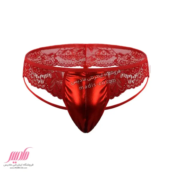 شورت مردانه لامبادا جلو چرمی کمر دانتل