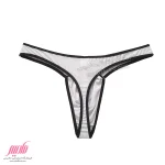 شورت مردانه لامبادا جلو طرحدار سفید