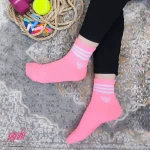 جوراب زنانه ساق کوتاه کش انگلیسی طرح آدیداس