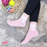 جوراب زنانه ساق کوتاه کش انگلیسی طرح آدیداس