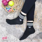 جوراب زنانه ساق کوتاه کش انگلیسی طرح آدیداس