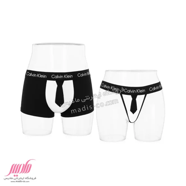 ست شورت زنانه و مردانه کراواتی