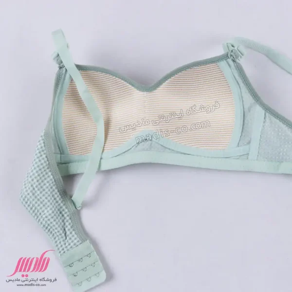 ست دخترانه اسفنجی نخی چهارخونه سبز