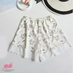 شورتک زنانه نخی عروسکی طرح خرسی