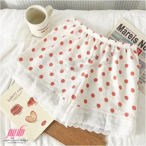 شورتک زنانه نخی عروسکی طرح مختلف