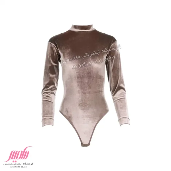 بادی زنانه مخمل آستین دار مکسوریا