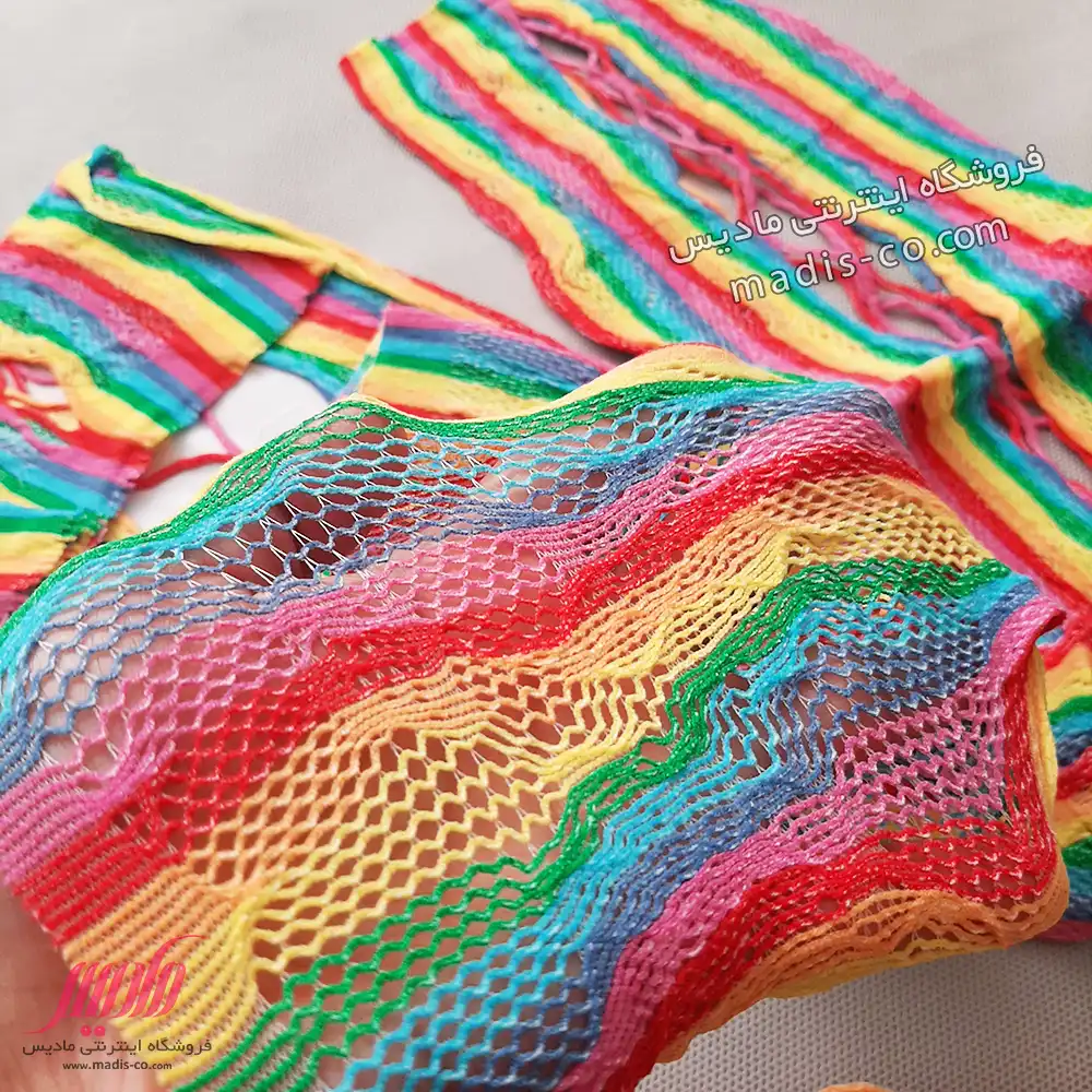 بادی زنانه رنگین کمانی ساق شلواری