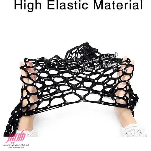 بادی زنانه نگین دار درشت بافت آستین دار