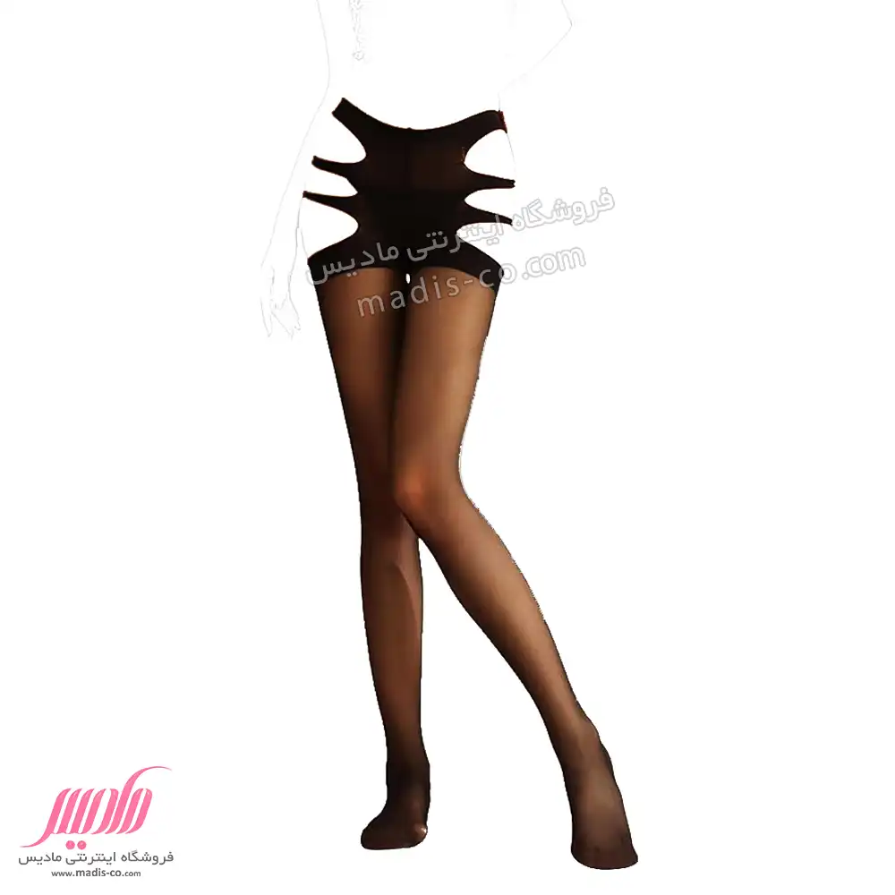 جوراب شلواری زنانه شیشه ای بالا طرحدار جوراب شلواری زنانه شیشه ای بالا طرحدار