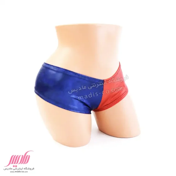 شورت زنانه هیپستر دیسکویی دو رنگ آبی