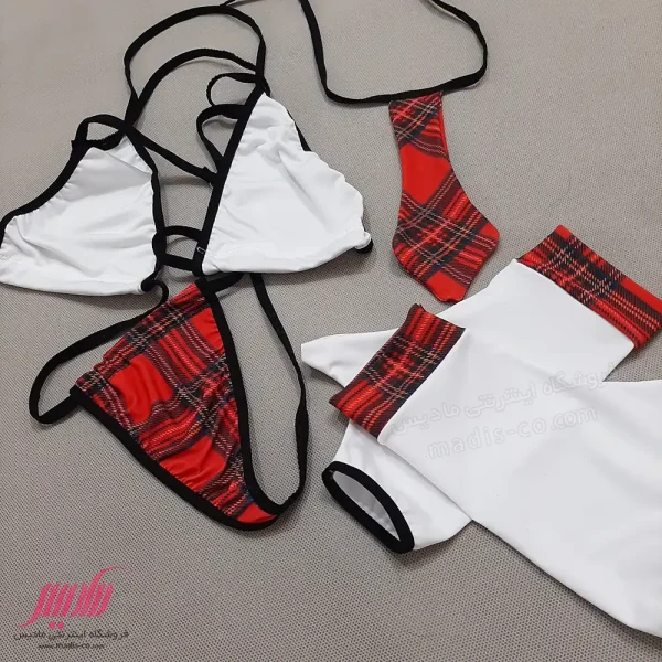 ست کاستوم فانتزی زنانه با کراوات