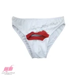 شورت فانتزی مردانه طرح لب سفید