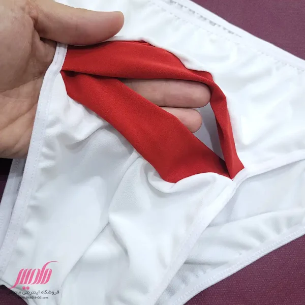 شورت فانتزی مردانه طرح لب سفید