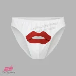 شورت فانتزی مردانه طرح لب سفید