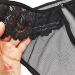 شورت مردانه جلوباز تور و دانتل