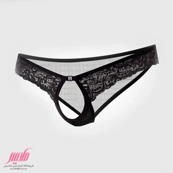 شورت مردانه جلوباز تور و دانتل