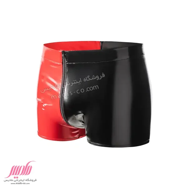 شورت مردانه نیم پا زیپ دار دو رنگ