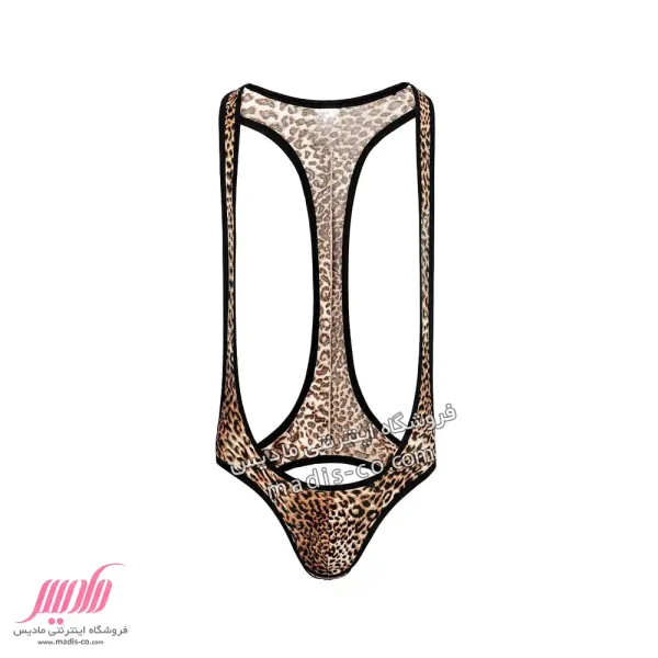 سرهمی فانتزی مردانه پشت باز پلنگی