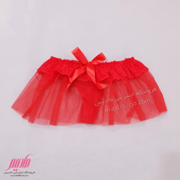 شورت زنانه لامبادا پشت دامنی تور