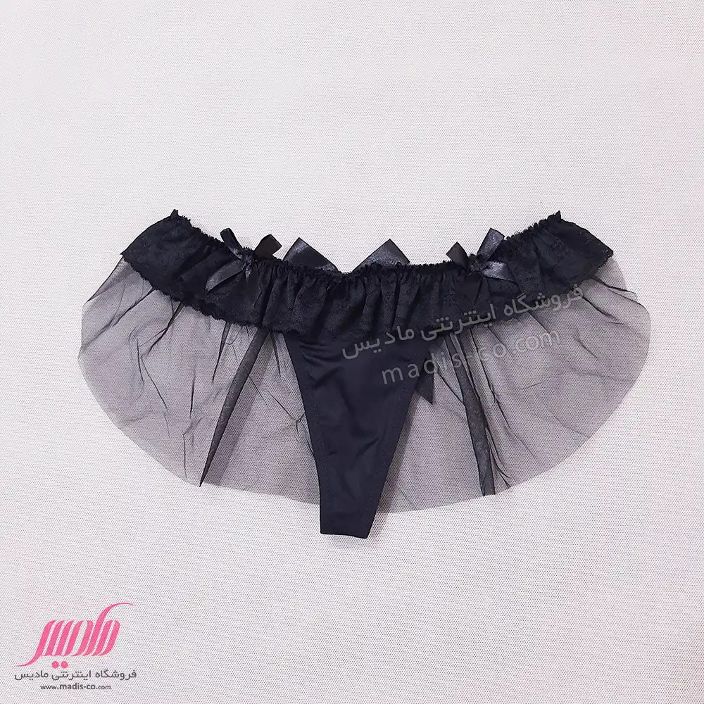 شورت زنانه لامبادا پشت دامنی تور