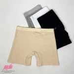 شورت زنانه نخی پادار فیتن