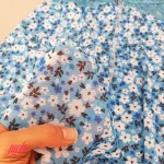 لباس خواب زنانه کوتاه جلوباز گلدار