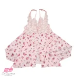 لباس خواب زنانه کوتاه جلوباز گلدار