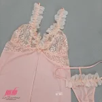 لباس خواب زنانه بلند جلو باز کلرن