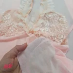 لباس خواب زنانه بلند جلو باز کلرن