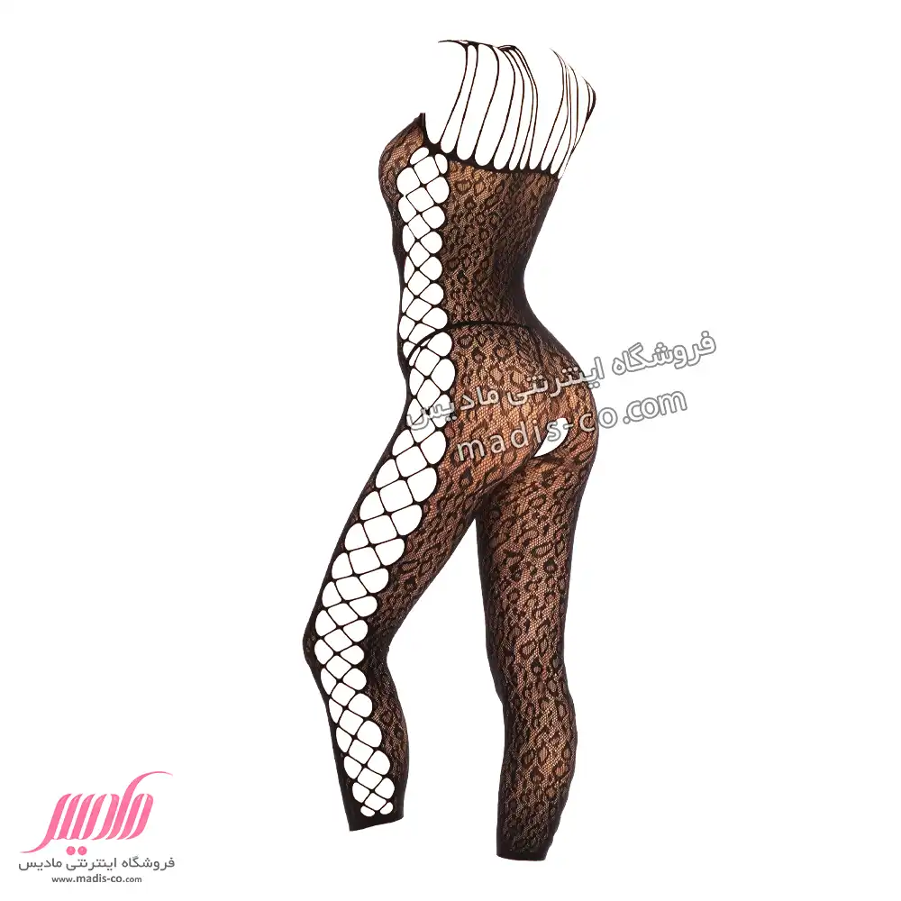 بادی استاکینگ زنانه بغل زنبوری پلنگی