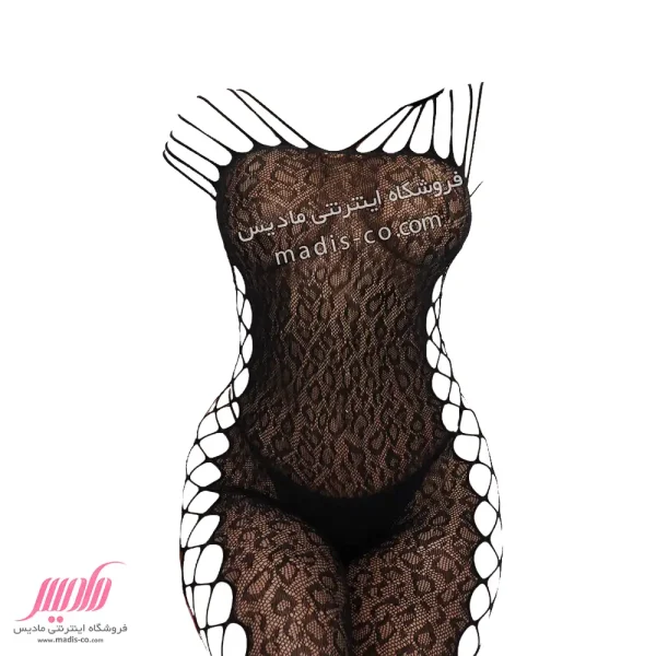 بادی استاکینگ زنانه بغل زنبوری پلنگی