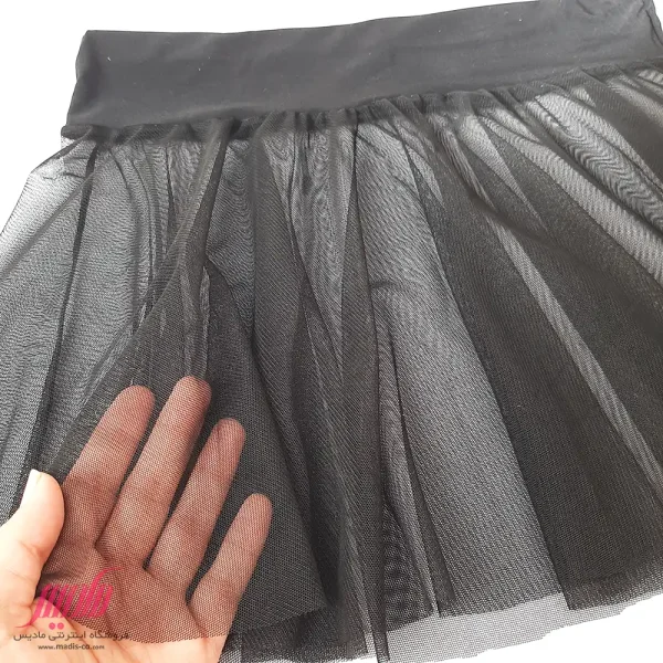 دامن فانتزی زنانه توری چین دار