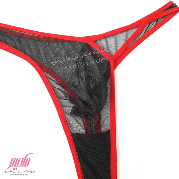 شورت مردانه فانتزی تمام تور کنار دوبندی