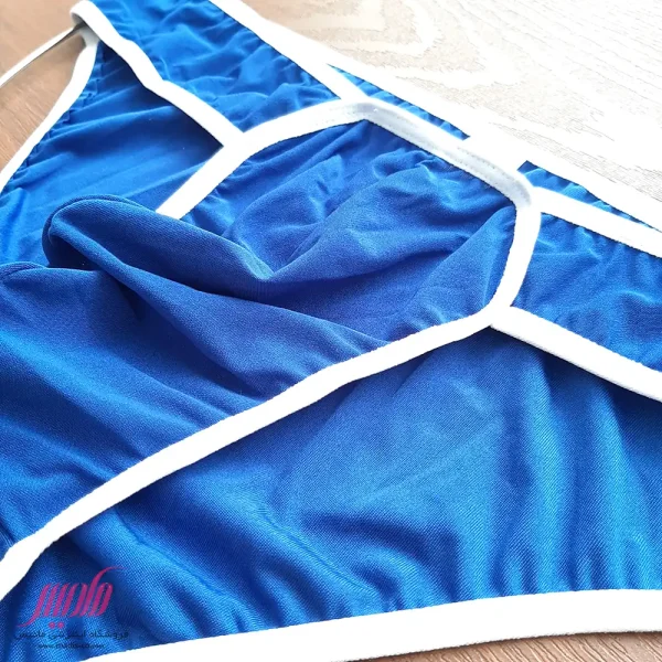 شورت مردانه اسلیپ جلو طرحدار نواردوزی