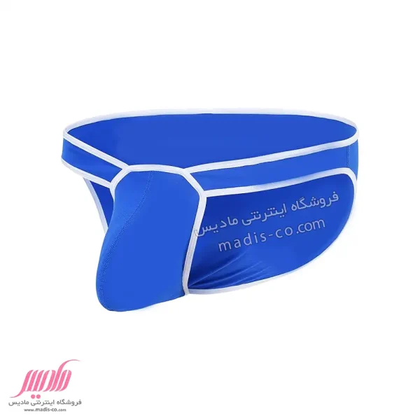 شورت مردانه اسلیپ جلو طرحدار نواردوزی