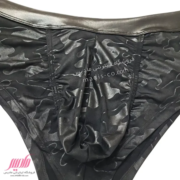شورت مردانه اسلیپ چریکی کش چرمی