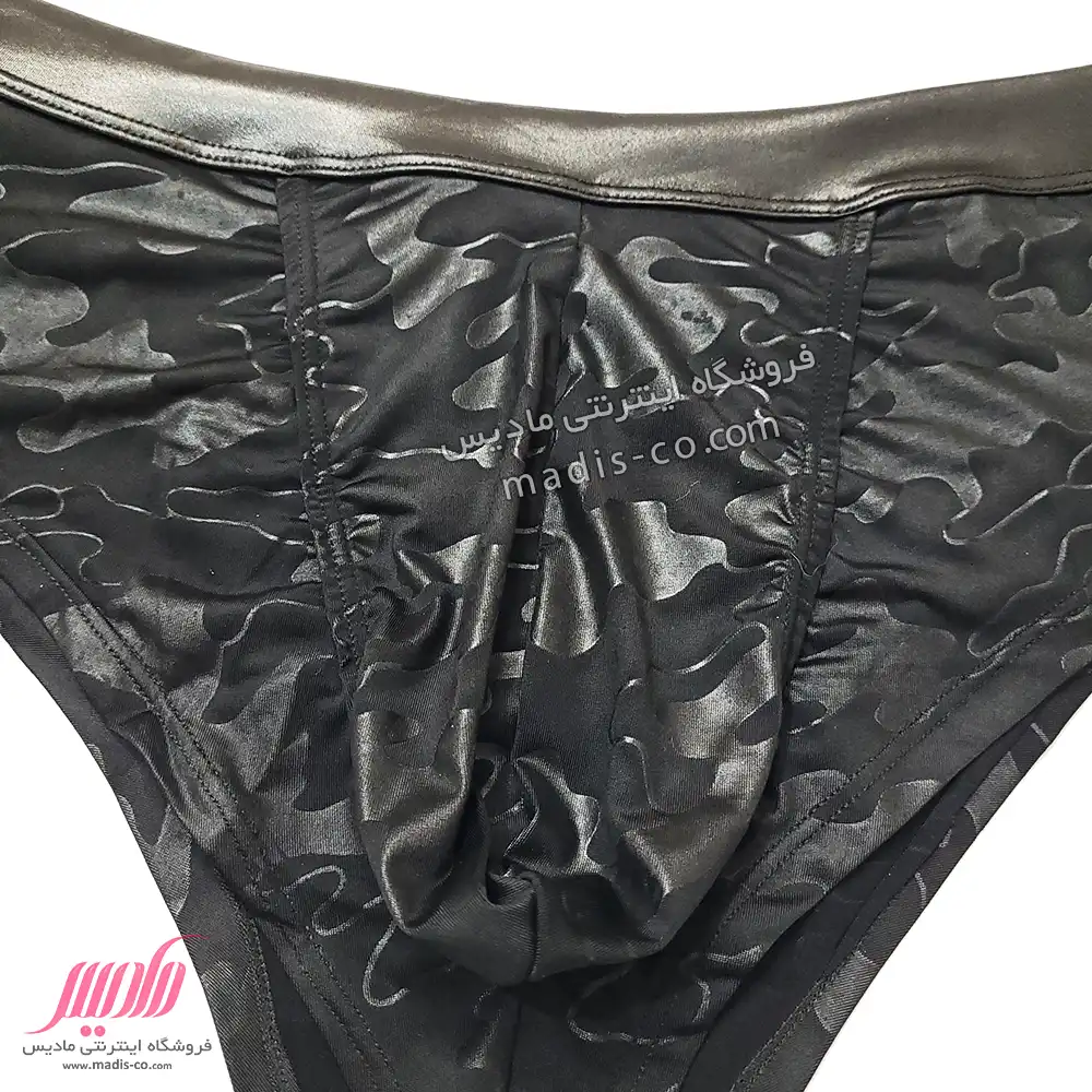 شورت مردانه اسلیپ چریکی کش چرمی