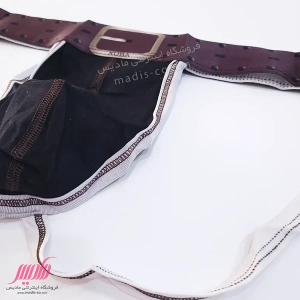 شورت مردانه پشت باز ژوبا Xuba کش پهن طرح کمربند